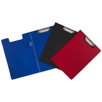 Click here for more details of the ValueX Foldover Clipboard PVC Cover A4 Bla