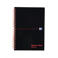 Click here for more details of the Black n Red A5 Wirebound Hard Cover Notebo