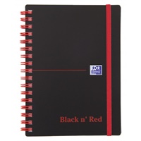 Click here for more details of the Oxford Black n Red Notebook A6 Poly Cover