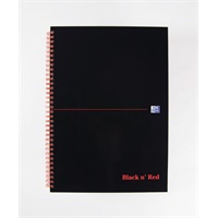 Click here for more details of the Black n Red Notebook Wirebound A4 Hardback