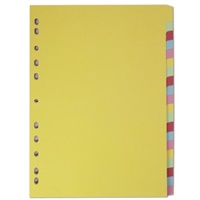 Click here for more details of the Elba Coloured Card Dividers A4 Euro Punche
