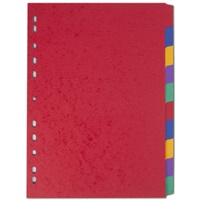 Click here for more details of the Elba Coloured Pressboard Dividers A4 Euro