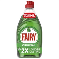 Click here for more details of the Fairy Washing Up Liquid 320ml Original  -