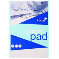 Click here for more details of the Silvine A4 Graph Pad 1/5/10mm 90gsm 50 She