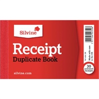 Click here for more details of the Silvine 63x106mm Duplicate Receipt Book Ca