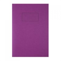 Click here for more details of the Silvine A4 Exercise Book Ruled Purple 80 P
