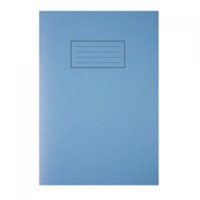 Click here for more details of the Silvine A4 Exercise Book Plain Blue 80 Pag