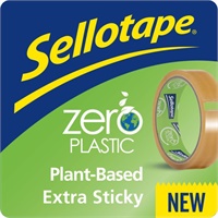 Click here for more details of the Sellotape Zero Plastic Plant Based Easy Te