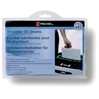 Click here for more details of the Rexel Shredder Oil Sheets (Pack 12) 210194