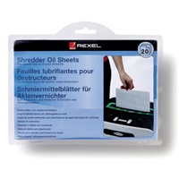 Click here for more details of the Rexel Shredder Oil Sheets (Pack 20) 210194