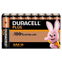 Click here for more details of the Duracell Plus AAA Alkaline Battery (Pack 1