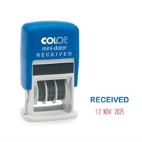 Click here for more details of the Colop S160/L1 Mini Word and Date Stamp REC