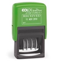 Click here for more details of the Colop Green Line S260/L1 Self Inking Word