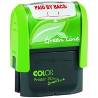 Click here for more details of the Colop Green Line P20 Self Inking Word Stam