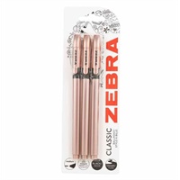 Click here for more details of the Zebra Z Grip Smooth Rose Gold Ballpen Blac