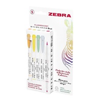 Click here for more details of the Zebra Mildliner Double Ended Brush Pen Ass