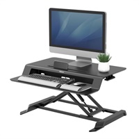 Click here for more details of the Fellowes Lotus LT Sit Stand Workstation Bl