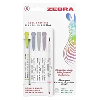 Click here for more details of the Zebra Mildliner Double Ended Brush Pen Ass