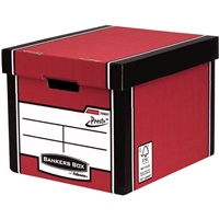Click here for more details of the Fellowes Premium Tall Archive Box Red (Pac