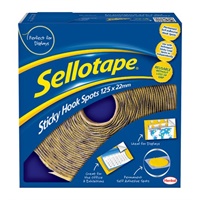 Click here for more details of the Sellotape Sticky Hook Spots Permanent Self