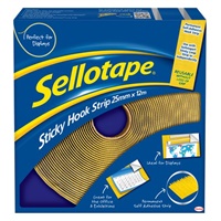 Click here for more details of the Sellotape Sticky Hook Strip Permanent Self