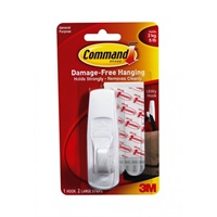 Click here for more details of the 3M Command Adhesive Hook Large White 17003