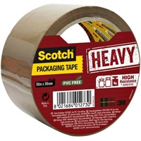 Click here for more details of the Scotch Packaging Tape Heavy Brown 50mm x 5