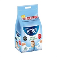 Click here for more details of the Tetley One Cup Decaffeinated Tea Bags (Pac
