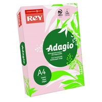 Click here for more details of the Rey Adagio Paper A4 80gsm Pink (Ream 500)