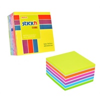 Click here for more details of the Stickn Sticky Notes Cube 76x76mm 400 Sheet