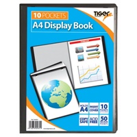 Click here for more details of the Tiger A4 Presentation Display Book 10 Pock
