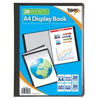 Click here for more details of the Tiger A4 Presentation Display Book 20 Pock