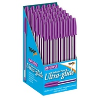 Click here for more details of the Tiger Ballpoint Pen Purple (Pack 50) - 301