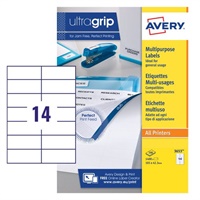 Click here for more details of the Avery Multipurpose Label 105x423mm 14 Per