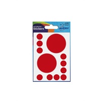 Click here for more details of the Avery Company Seal Label Red (Pack 80) 32-