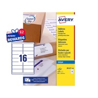 Click here for more details of the Avery Inkjet Address Label 99x34mm 16 Per