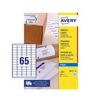 Click here for more details of the Avery Inkjet Address Label 38x21mm 65 Per