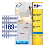 Click here for more details of the Avery Inkjet Mini Label 25x10mm 189 Per A4