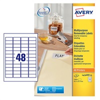 Click here for more details of the Avery Multipurpose Mini Removable Label 45
