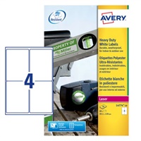 Click here for more details of the Avery Laser Heavy Duty Label 99x139mm 4 Pe