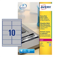 Click here for more details of the Avery Laser Heavy Duty Label 96x50.8mm 10
