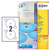 Click here for more details of the Avery Full Face CD/DVD Classic Label 117mm