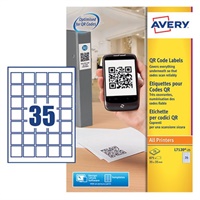 Click here for more details of the Avery QR Code Label 35x35mm 35 Per A4 Shee