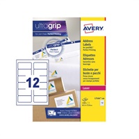 Click here for more details of the Avery Laser Address Label 63.5x72mm 12 Per