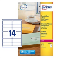 Click here for more details of the Avery Laser Address Label 99x38mm 14 Per A