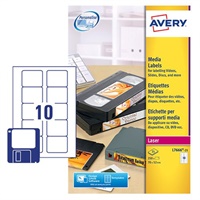 Click here for more details of the Avery Laser 3.5 inch Diskette Label 70x52m