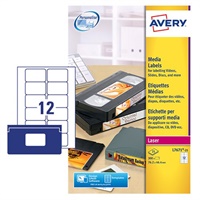 Click here for more details of the Avery Laser Video Face Label 76.2x46.4mm 1