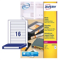 Click here for more details of the Avery Laser Video Spine Label 145x17mm 16