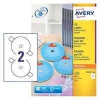 Click here for more details of the Avery Full Face CD/DVD Matt Label 117mm Di
