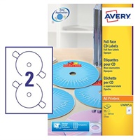 Click here for more details of the Avery Full Face CD/DVD Matt Label 117mm Di